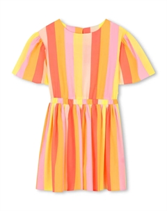 Платье в полоску, оранжевый Billieblush