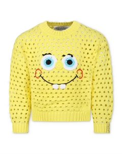 Ажурный свитер x SpongeBob SquarePants, желтый Stella mccartney kids