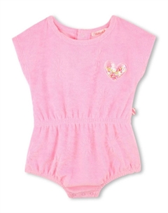 Ромпер с нашивкой, розовый Billieblush