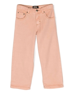 Брюки прямого кроя на пуговицах, оранжевый Molo