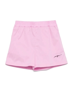 Спортивные шорты с вышитым логотипом, розовый Msgm kids