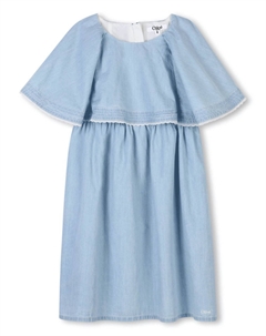 Платье с оборками, синий Chloé kids