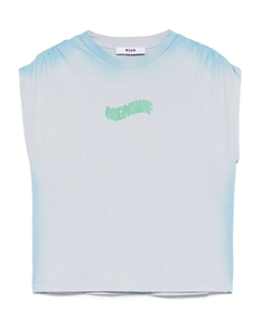 Футболка из джерси, синий Msgm kids