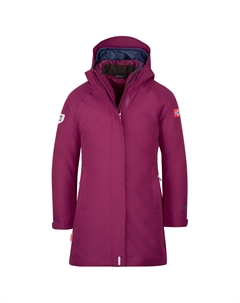 Пальто Girl's Senja 3in1 Coat, цвет Plum/Navy Trollkids