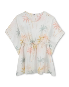 Платье с принтом Palm Grove, белый Chloé kids