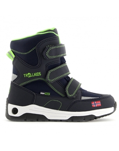 Зимние ботинки Kid's Lofoten Winter Boots, цвет Navy/Viper Green Trollkids