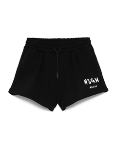 Детские шорты с логотипом MSGM, черный Msgm kids