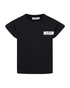 Футболка с логотипом, черный Msgm kids