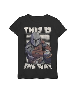 Футболка с изображением портрета для девочек 7–16 лет «Звездные войны: Мандалорец This Is The Way» Star wars