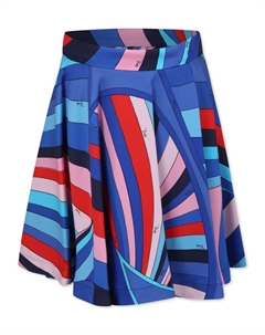Юбка с абстрактным узором, синий Pucci junior