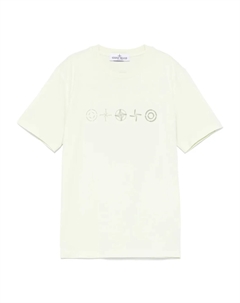 Футболка Junior с принтом в виде компаса, зеленый Stone island