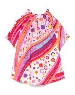 Платье с принтом, розовый Pucci junior