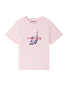 Футболка с логотипом, розовый Bonpoint