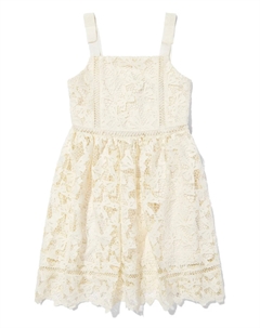 Кружевное платье, нейтральный Self-portrait kids
