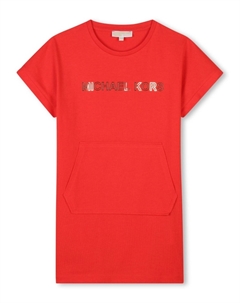 Платье с логотипом, оранжевый Michael kors kids