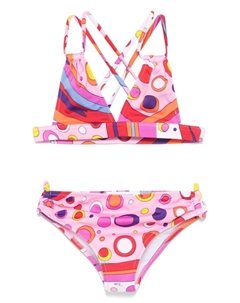 Бикини с принтом Solid, розовый Pucci junior