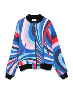 Куртка с принтом Iride, синий Pucci junior