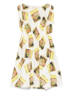 Платье с графичным принтом, белый The animals observatory