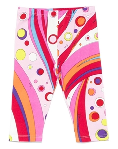 Легинсы с принтом, розовый Pucci junior