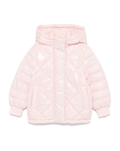 Пуховик с капюшоном, розовый Monnalisa