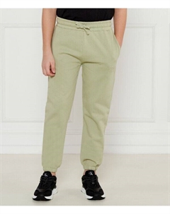 Спортивные брюки детские хлопковые на кулиске, зеленый Guess