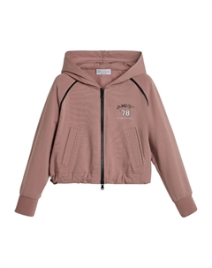 Легкое худи, розовый Brunello cucinelli kids