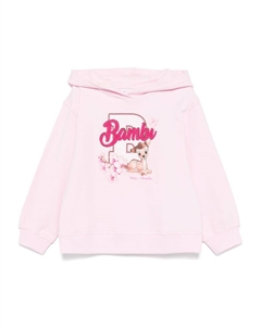 Худи с принтом Bambi из коллаборации с Disney, розовый Monnalisa