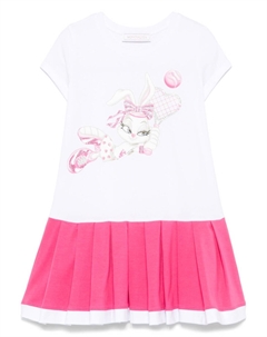 Платье с принтом, белый Monnalisa