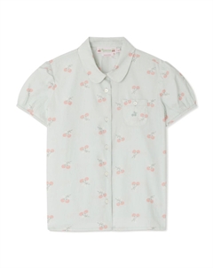 Рубашка с принтом, зеленый Bonpoint