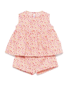 Комплект из топа и шортов с цветочным принтом, розовый Il gufo