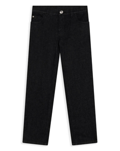 Kids прямые джинсы, черный Versace