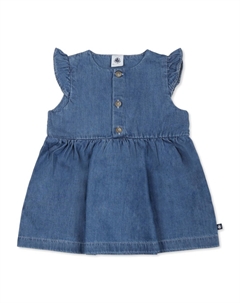 Джинсовое платье без рукавов, синий Petit bateau