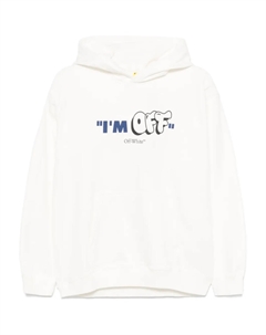 Толстовка с логотипом и цитатой Kids, белый Off-white