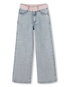 Прямые джинсы с вышитым логотипом, синий Sonia rykiel enfant