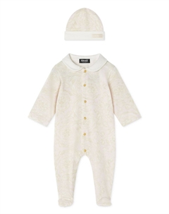 Kids пижама с принтом Barocco, нейтральный цвет Versace