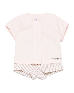 Комплект из рубашки и шортов, розовый Il gufo