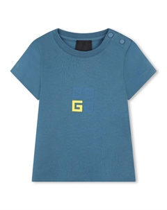 Kids футболка с принтом 4G, синий Givenchy