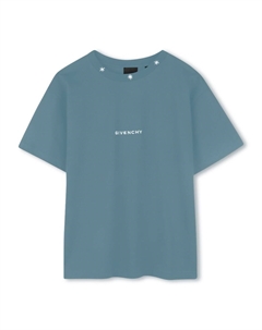 Kids футболка из органического хлопка, синий Givenchy