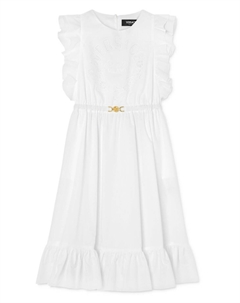 Kids платье миди Milano Stamp, белый Versace