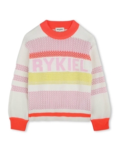 Джемпер с логотипом, белый Sonia rykiel enfant