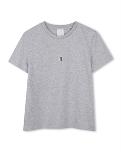 Kids футболка из органического хлопка, серый Givenchy