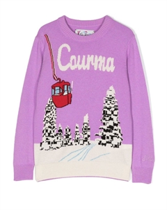 Джемпер вязки интарсия, фиолетовый Mc2 saint barth kids