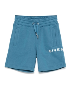 Kids шорты с логотипом, синий Givenchy