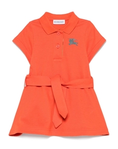 Kids платье с вышивкой Equestrian Knight, оранжевый Burberry