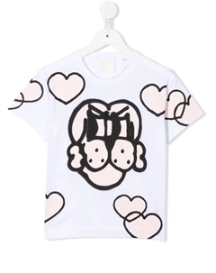 Kids футболка Bart с графичным принтом, белый Givenchy