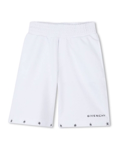 Kids шорты с вышитым логотипом, белый Givenchy