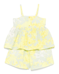 Комплект из топа и шортов с принтом, зеленый Il gufo