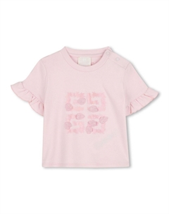 Kids футболка с короткими рукавами, розовый Givenchy