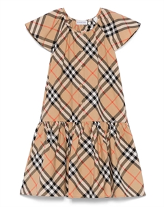 Платье Kids Talley, нейтральный Burberry