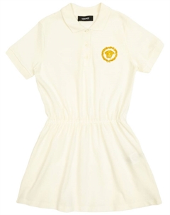 Kids платье с декором Medusa, белый Versace